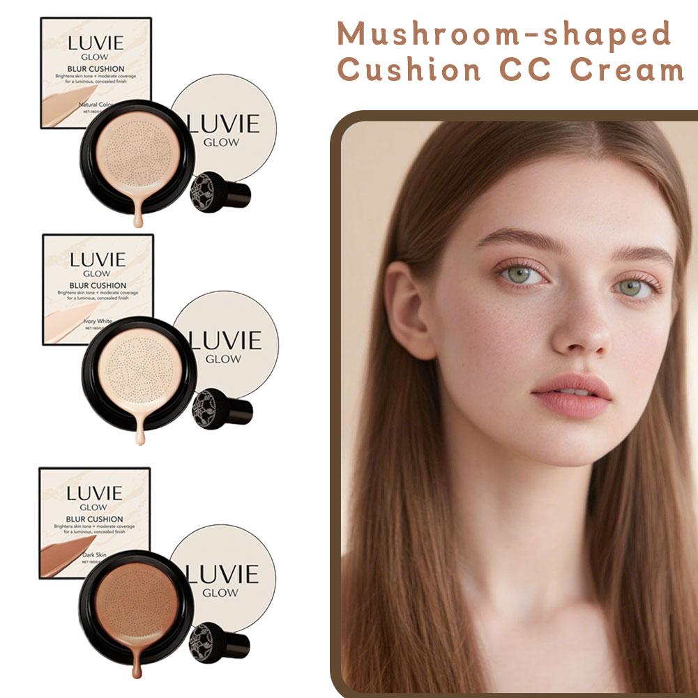 LUVIE GLOW Hydrating Mushroom  - đánh giá và giá Bb Cushion Korean