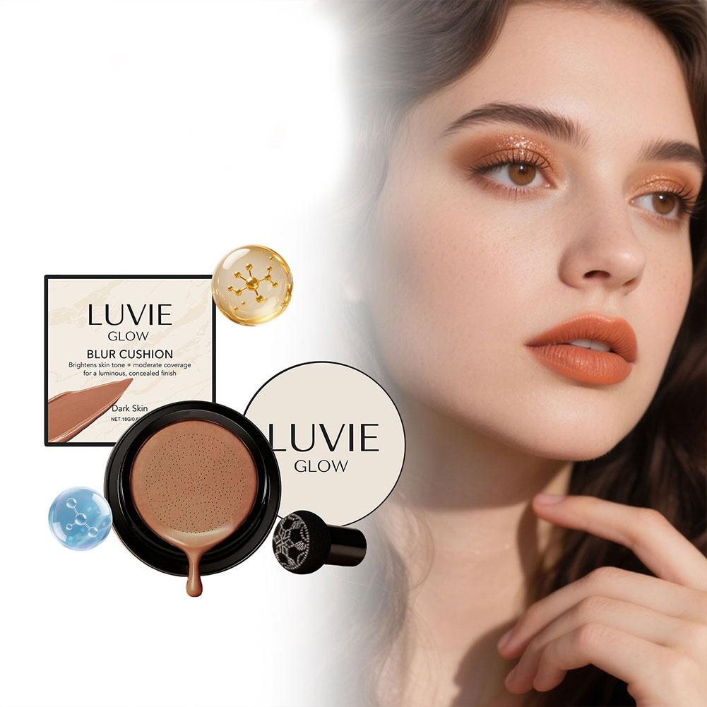 LUVIE GLOW Hydrating Mushroom  - đánh giá và giá Bb Cushion Korean