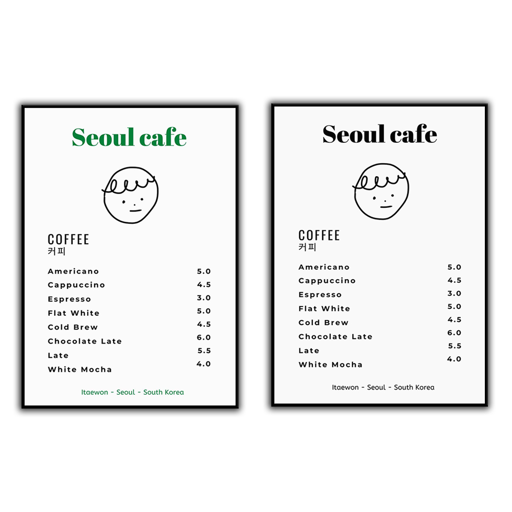 Seoul Cafe Print Wall Art Prin - đánh giá và giá Korean Lifestyle Aesthetic